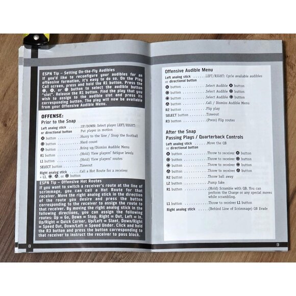 ESPN NFL 2K5 PlayStation 2 PS2 Original SEGA Instruction Book w/ TERRELL OWENS - Picture 2 of 6